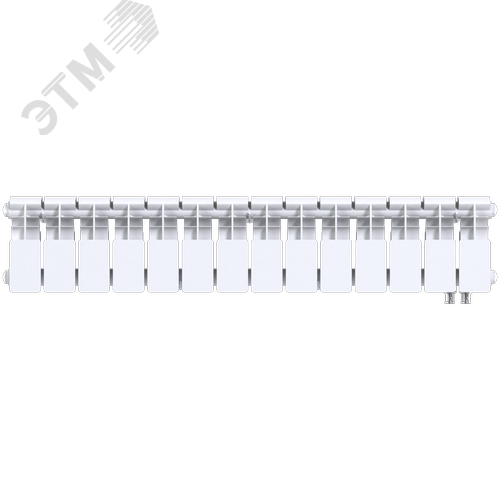 Радиатор биметаллический секционный  Pro 200/100/14 нижнее подключение 1246Вт - фото 1