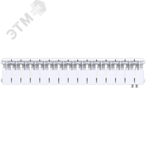 Радиатор биметаллический секционный  Pro 200/100/15 нижнее подключение 1335Вт - фото 1