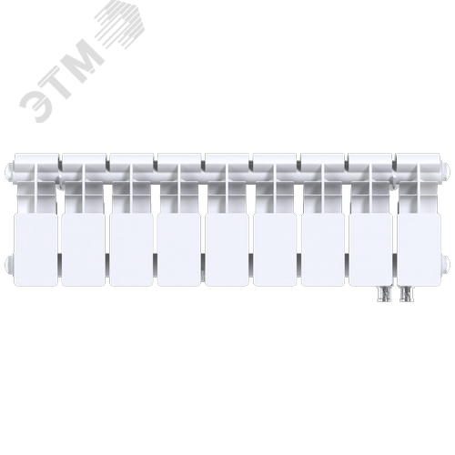 Радиатор биметаллический секционный  Pro 200/100/9 нижнее подключение 801Вт - фото 1
