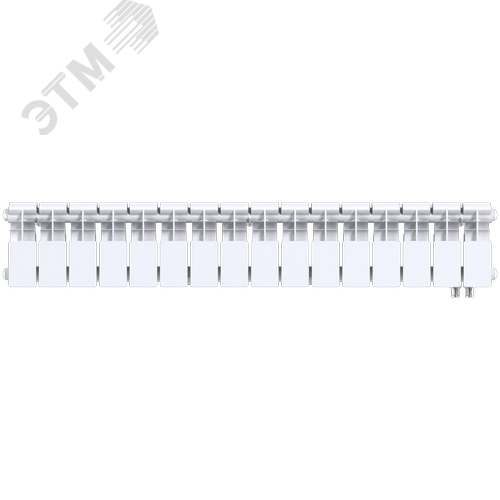 Радиатор биметаллический секционный  Pro 200/100/16 нижнее подключение 1424Вт - фото 1