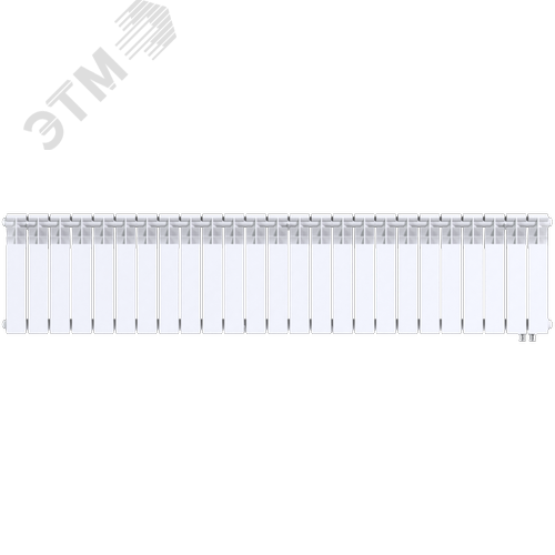 Радиатор биметаллический секционный  Heat 350/90/25 нижнее подключение 3312Вт - фото 1
