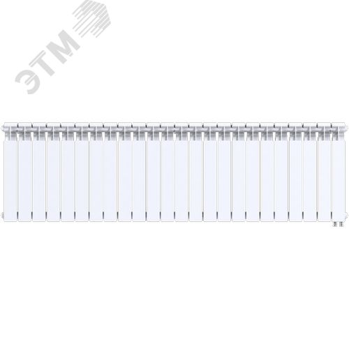 Радиатор биметаллический секционный  Pro 500/100/24 нижнее подключение 4056Вт - фото 1