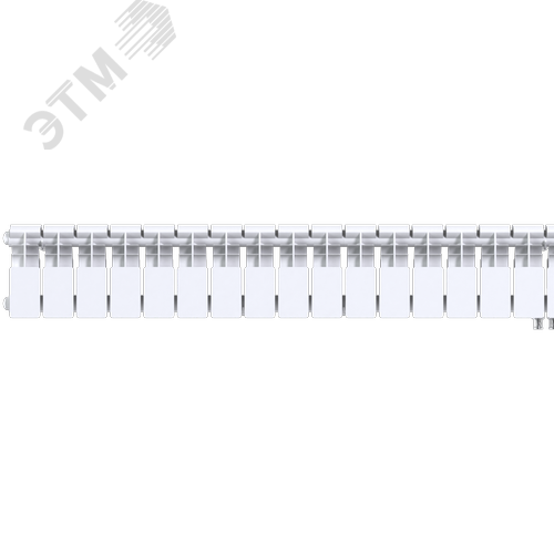 Радиатор биметаллический секционный  Pro 200/100/17 нижнее подключение 1513Вт - фото 1