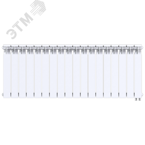 Радиатор биметаллический секционный  Pro 500/100/18 нижнее подключение 3042Вт - фото 1