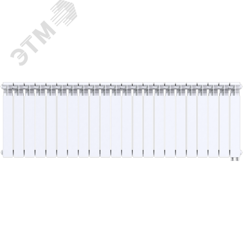 Радиатор биметаллический секционный  Pro 500/100/22 нижнее подключение 3718Вт - фото 1