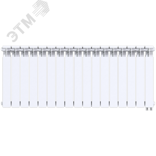 Радиатор биметаллический секционный  Pro 500/100/17 нижнее подключение 2873Вт - фото 1