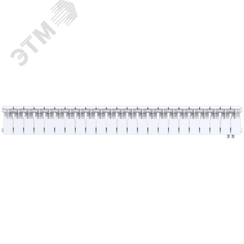 Радиатор биметаллический секционный  Pro 200/100/23 нижнее подключение 2047Вт - фото 1