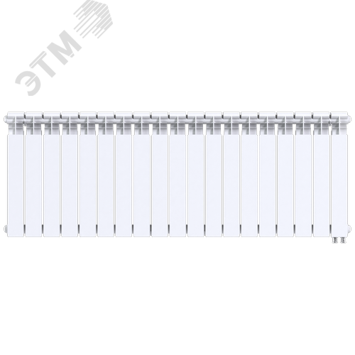 Радиатор биметаллический секционный  Pro 500/100/19 нижнее подключение 3211Вт - фото 1