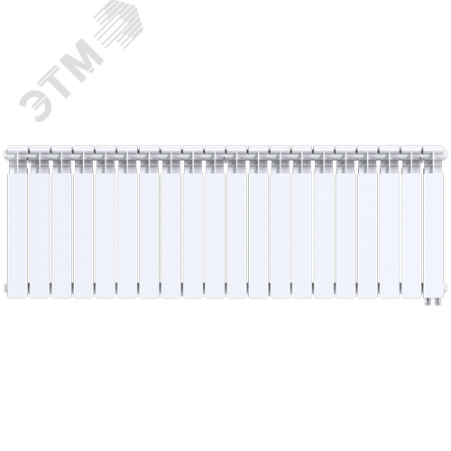 Радиатор биметаллический секционный  Pro 500/100/20 нижнее подключение 3380Вт - фото 1