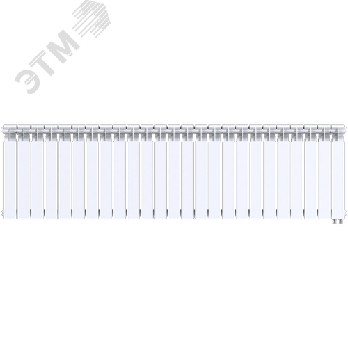 Радиатор биметаллический секционный  Pro 500/100/25 нижнее подключение 4225Вт - фото 1