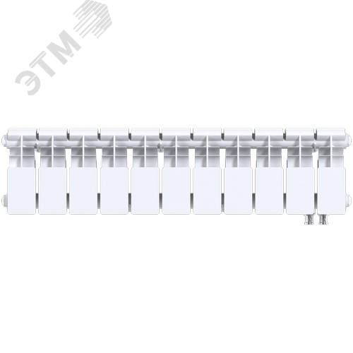 Радиатор биметаллический секционный  Pro 200/100/11 нижнее подключение 979Вт - фото 1