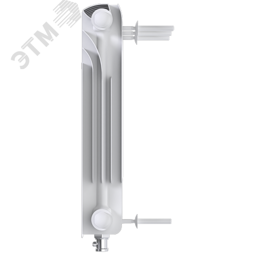 Радиатор биметаллический секционный  Heat 350/90/11 нижнее подключение 1457Вт - фото 2