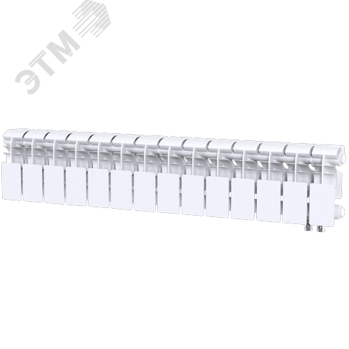 Радиатор биметаллический секционный  Pro 200/100/14 нижнее подключение 1246Вт - фото 3