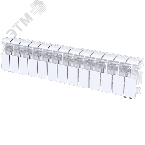Радиатор биметаллический секционный  Pro 200/100/13 нижнее подключение 1157Вт - фото 2