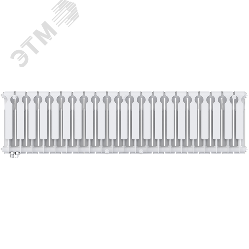 Радиатор биметаллический секционный  Heat 350/90/21 нижнее подключение 2782Вт - фото 4