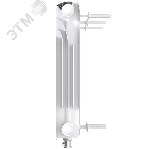 Радиатор биметаллический секционный  Heat 350/90/21 нижнее подключение 2782Вт - фото 6