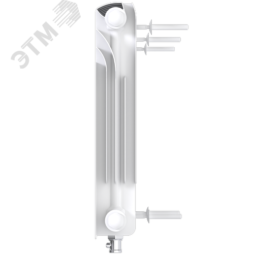 Радиатор биметаллический секционный  Heat 350/90/23 нижнее подключение 3047Вт - фото 6