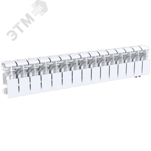 Радиатор биметаллический секционный  Pro 200/100/15 нижнее подключение 1335Вт - фото 3