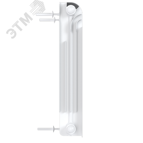 Радиатор биметаллический секционный  Pro 500/100/9 нижнее подключение 1521Вт - фото 4