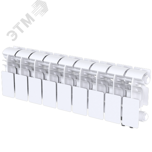 Радиатор биметаллический секционный  Pro 200/100/9 нижнее подключение 801Вт - фото 2