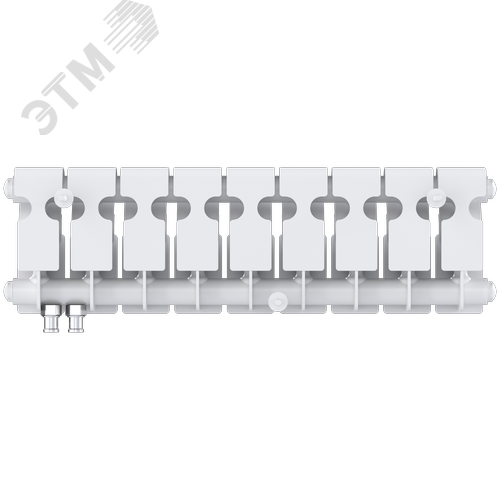 Радиатор биметаллический секционный  Pro 200/100/9 нижнее подключение 801Вт - фото 4