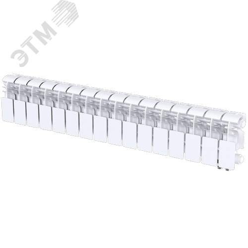 Радиатор биметаллический секционный  Pro 200/100/16 нижнее подключение 1424Вт - фото 2