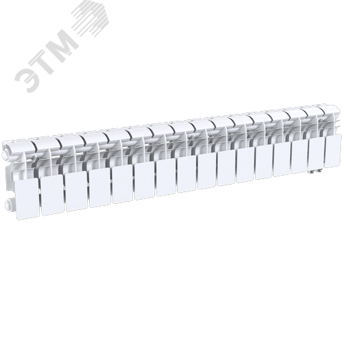Радиатор биметаллический секционный  Pro 200/100/16 нижнее подключение 1424Вт - фото 3
