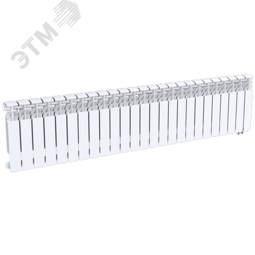 Радиатор биметаллический секционный  Heat 350/90/25 нижнее подключение 3312Вт - фото 3