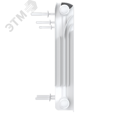 Радиатор биметаллический секционный  Heat 350/90/25 нижнее подключение 3312Вт - фото 5