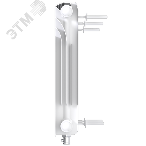 Радиатор биметаллический секционный  Heat 350/90/25 нижнее подключение 3312Вт - фото 6