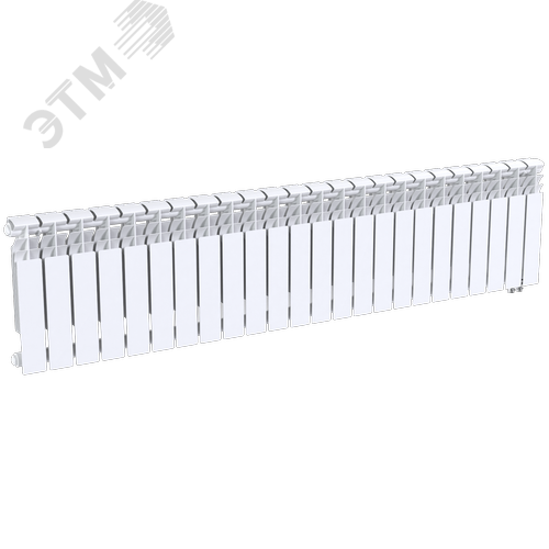 Радиатор биметаллический секционный  Heat 350/90/24 нижнее подключение 3180Вт - фото 3