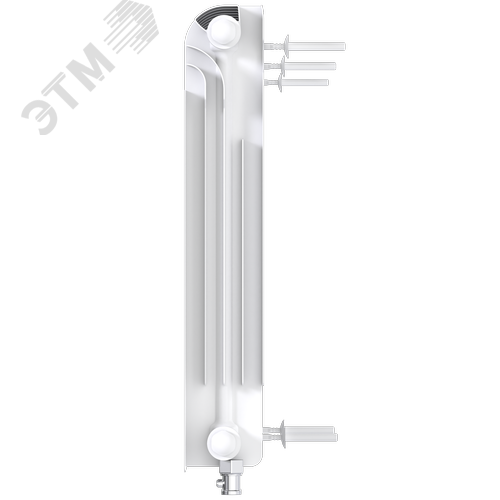 Радиатор биметаллический секционный  Pro 500/100/22 нижнее подключение 3718Вт - фото 5