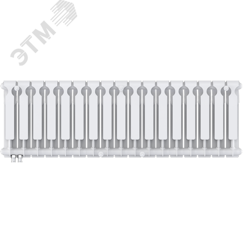 Радиатор биметаллический секционный  Heat 350/90/17 нижнее подключение 2252Вт - фото 4