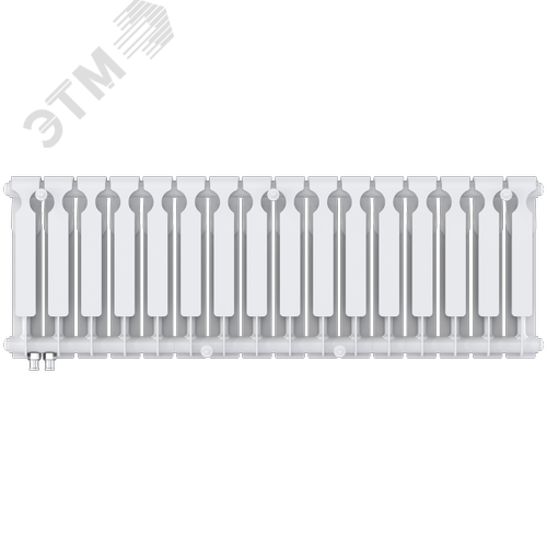 Радиатор биметаллический секционный  Heat 350/90/16 нижнее подключение 2120Вт - фото 4
