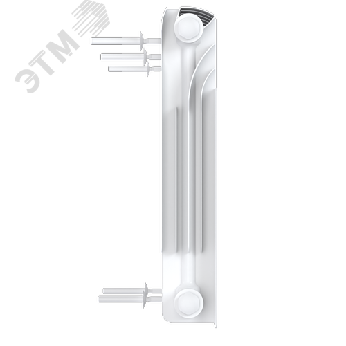 Радиатор биметаллический секционный  Heat 350/90/16 нижнее подключение 2120Вт - фото 5