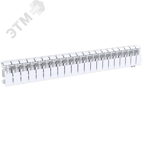 Радиатор биметаллический секционный  Pro 200/100/21 нижнее подключение 1869Вт - фото 3