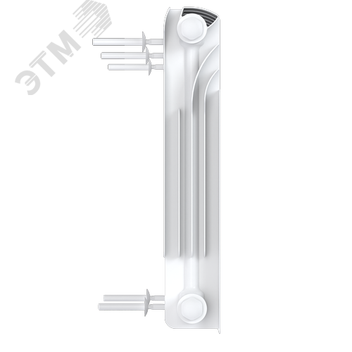 Радиатор биметаллический секционный  Heat 350/90/14 нижнее подключение 1855Вт - фото 5