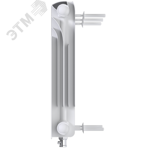 Радиатор биметаллический секционный  Heat 350/90/14 нижнее подключение 1855Вт - фото 6