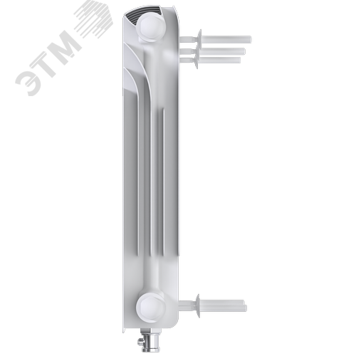 Радиатор биметаллический секционный  Heat 350/90/15 нижнее подключение 1987Вт - фото 6