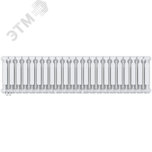 Радиатор биметаллический секционный  Heat 350/90/22 нижнее подключение 2915Вт - фото 4