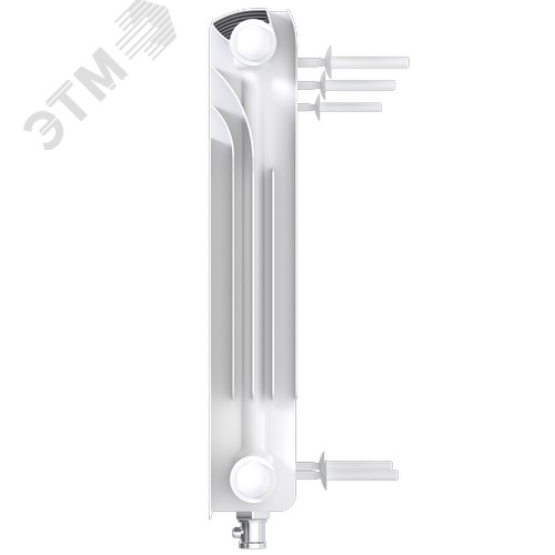 Радиатор биметаллический секционный  Heat 350/90/22 нижнее подключение 2915Вт - фото 6