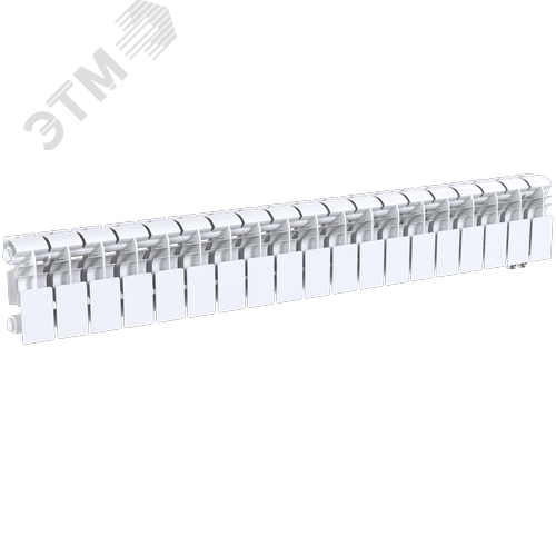 Радиатор биметаллический секционный  Pro 200/100/19 нижнее подключение 1691Вт - фото 3