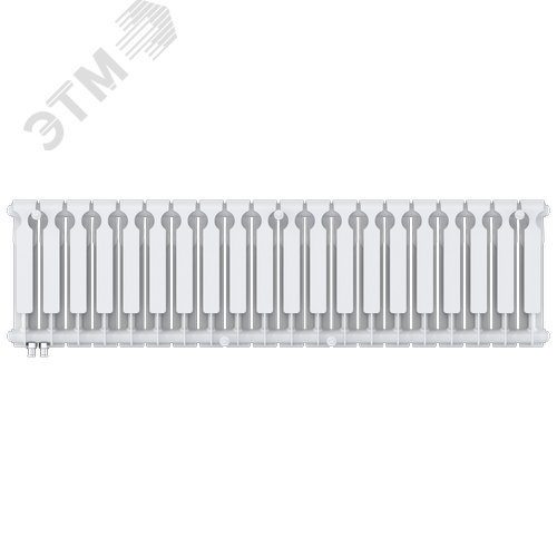 Радиатор биметаллический секционный  Heat 350/90/20 нижнее подключение 2650Вт - фото 4