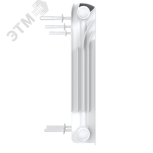 Радиатор биметаллический секционный  Heat 350/90/20 нижнее подключение 2650Вт - фото 5