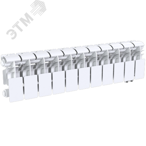 Радиатор биметаллический секционный  Pro 200/100/11 нижнее подключение 979Вт - фото 3