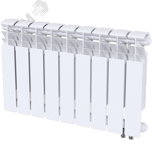 Радиатор биметаллический секционный  Heat 350/90/9 нижнее подключение 1192Вт - фото 2