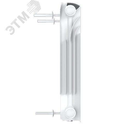 Радиатор биметаллический секционный  Heat 350/90/9 нижнее подключение 1192Вт - фото 5