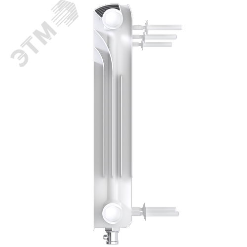 Радиатор биметаллический секционный  Heat 350/90/18 нижнее подключение 2385Вт - фото 6