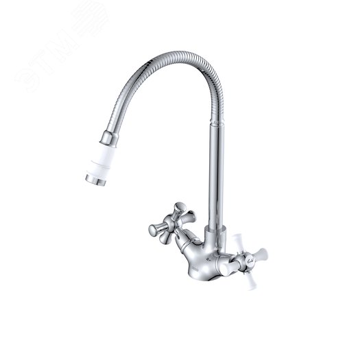 Изображение товара Смеситель для кухни двухвентильный L1003НСGLW (шт)