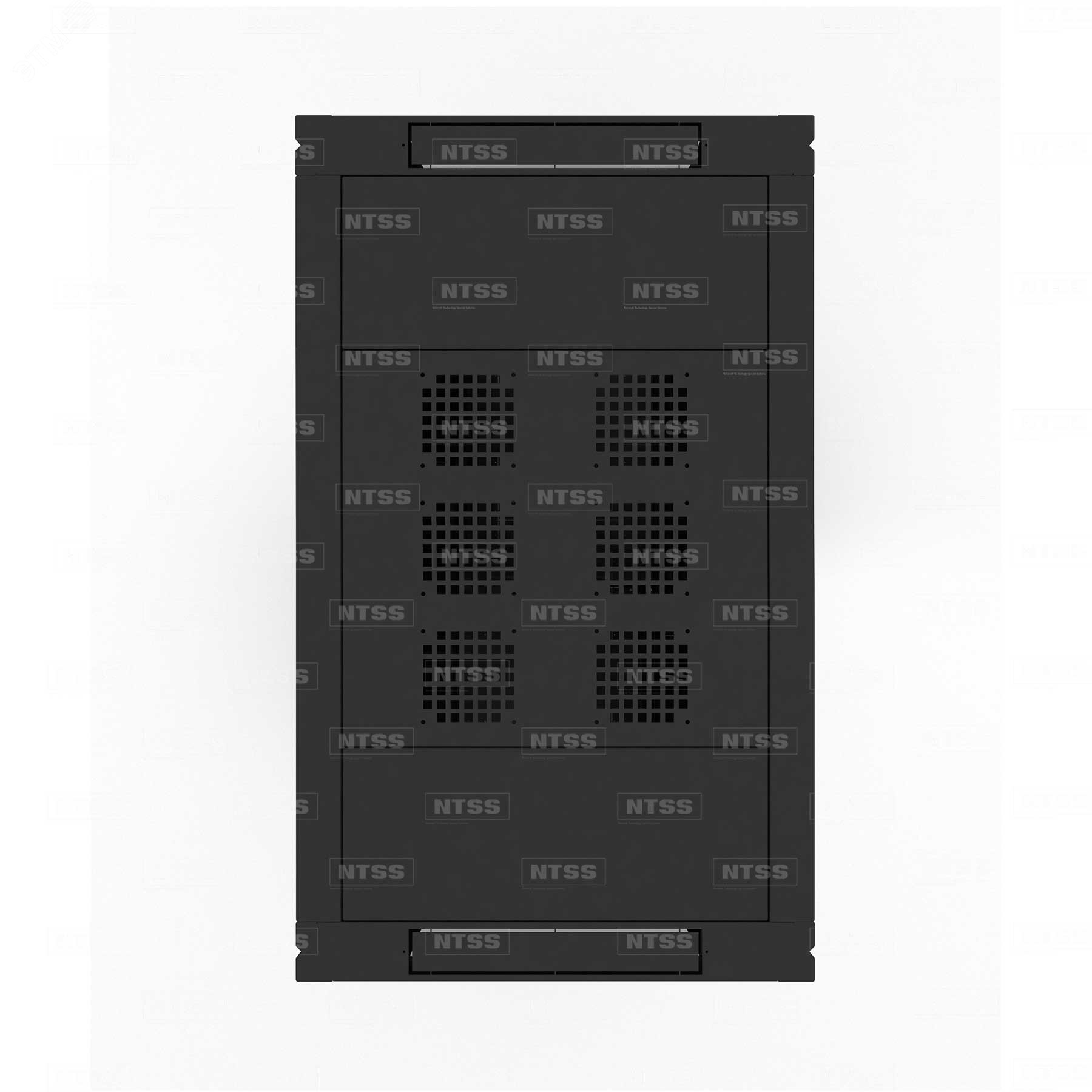Шкаф напольный телекоммуникационный RS 22U 600х1000мм, 4 профиля 19, двери перфорированная и сплошная металл, регулируемые опоры, боковые стенки съемные, разобранный, черный RAL 9005 NTSS-RSP22U60100PD-BL NTSS - превью 5